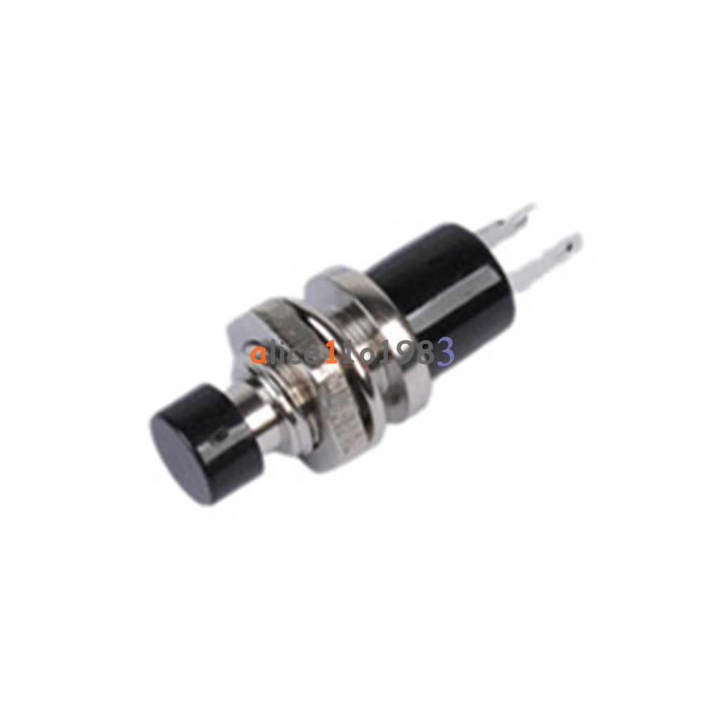 5/10PCS PBS-110 ON/OFF Push button Red Black Blue Mini Lockless ...