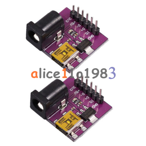 2PCS AMS1117-3.3V Mini USB 5V//3.3V DC 5V Power Supply Module