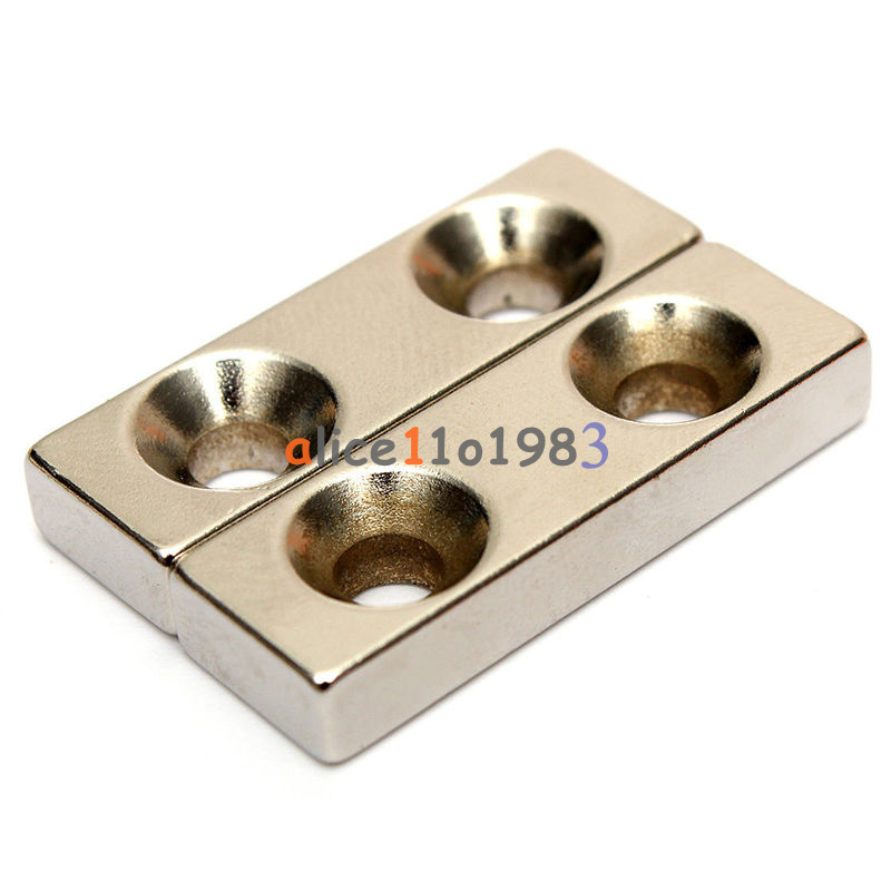 strong block countersunk magnet 30x10x5 mm 2 4mm earth neodymium n35 strong block countersunk magnet 30x10x5 mm 2 4mm earth neodymium n35
