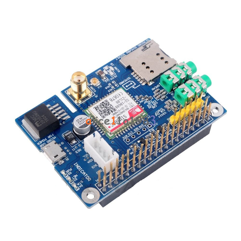SIM800C Development Board GPRS GSM Module with Antenna for Raspberrp Pi ...