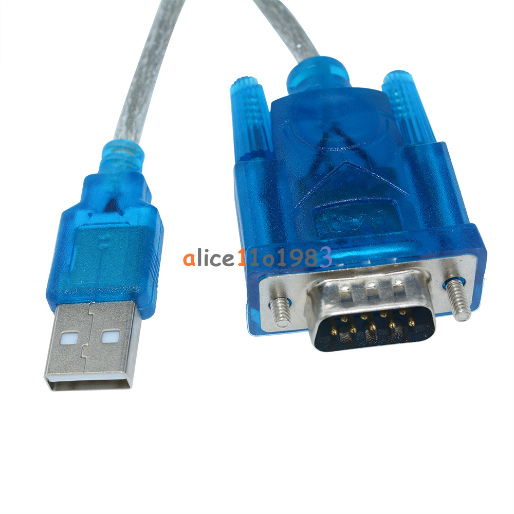 5PCS USB to RS232 Serial Port 9 Pin DB9 Cable Serial COM Port Adapter Converter