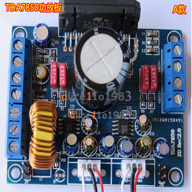 tda7850 car audio power amplifier board stereo 4x 50w with ba3121details about tda7850 car audio power amplifier board stereo 4x 50w with ba3121 denoiser 12v