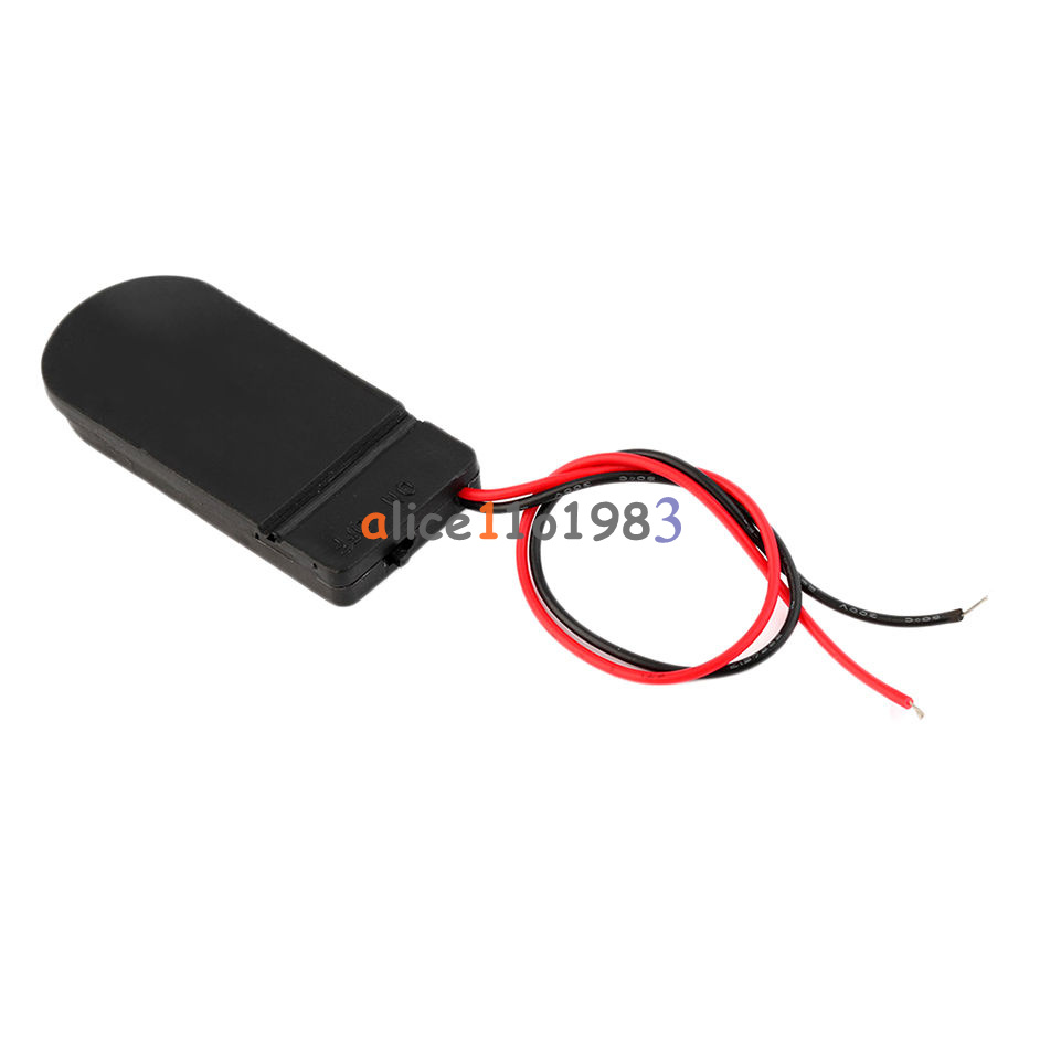 5PCS Button Coin Cell Battery CR2032 Socket Holder Case Cover With ON//OFF Button