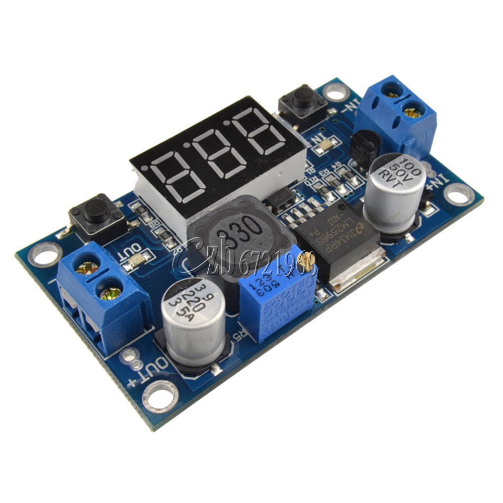 Buck Step-down LM2596 Power Converter Module DC 4.0~40 to 1.3-37V LED
