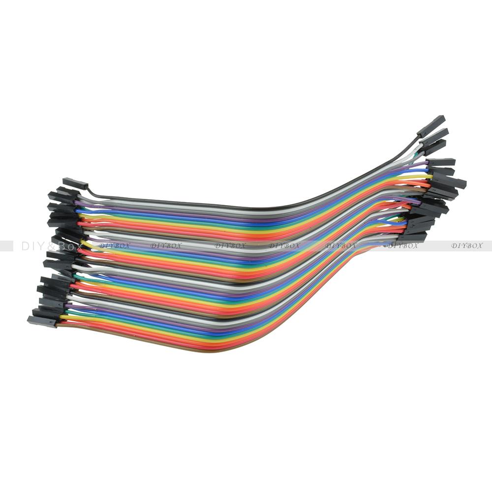 Each for 40pcs Dupont Wire Color Jumper Cable 20cm 2.54mm 1P1P Female