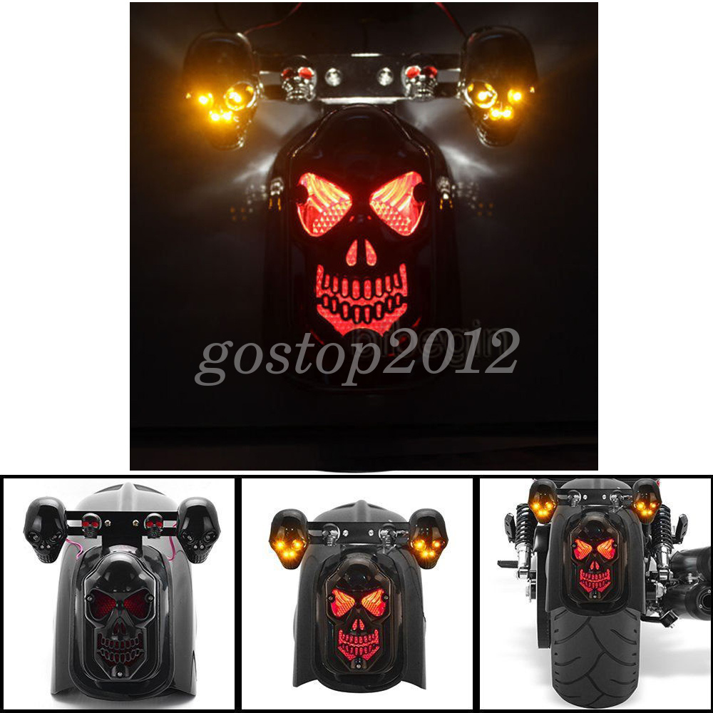 Red Tail Light With For Honda Yamaha Suzuki Kawasaki Cruisers Red Tail Light With For Honda Yamaha Suzuki Kawasaki Cruisers