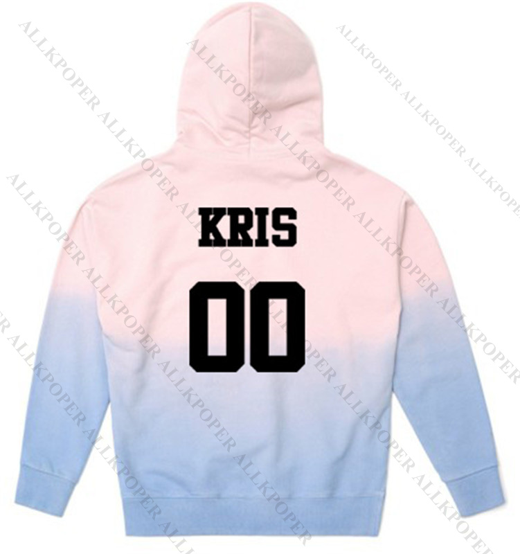 kpop exo gradient cap hoodie sweater unsiex pink chanyeol kpop exo gradient cap hoodie sweater unsiex pink