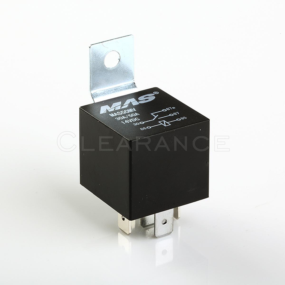 12v 30 50amp Dc5pin Automotive Power Relay Metal Mount