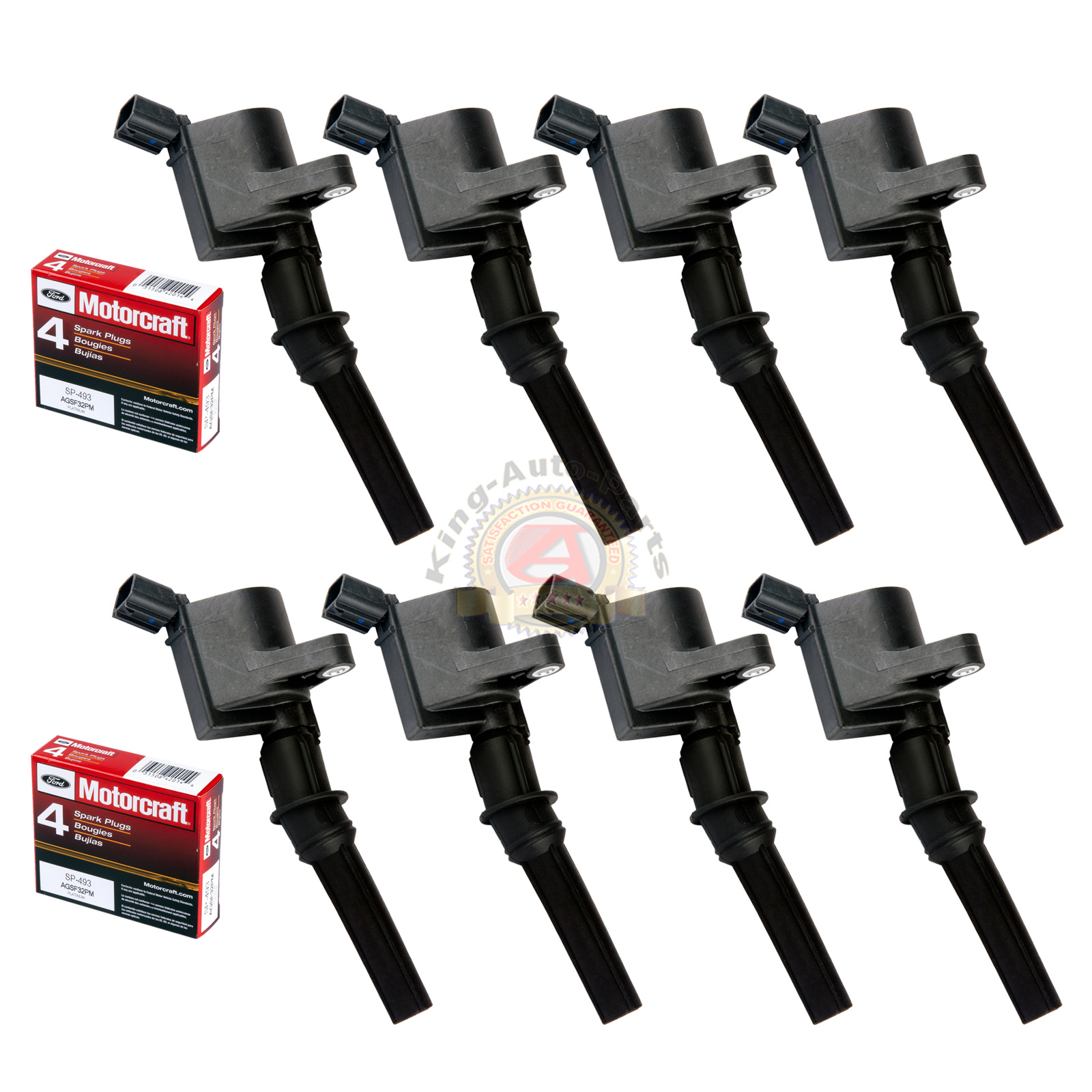 Ignition Coils DG508 & Motorcraft Spark Plugs SP493 Ford Lincoln