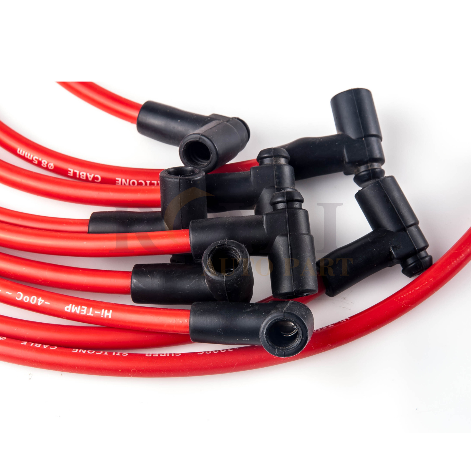 9867M SBC Small Block Chevy 305 350 400 Red Spark Plug Wires HEI 90