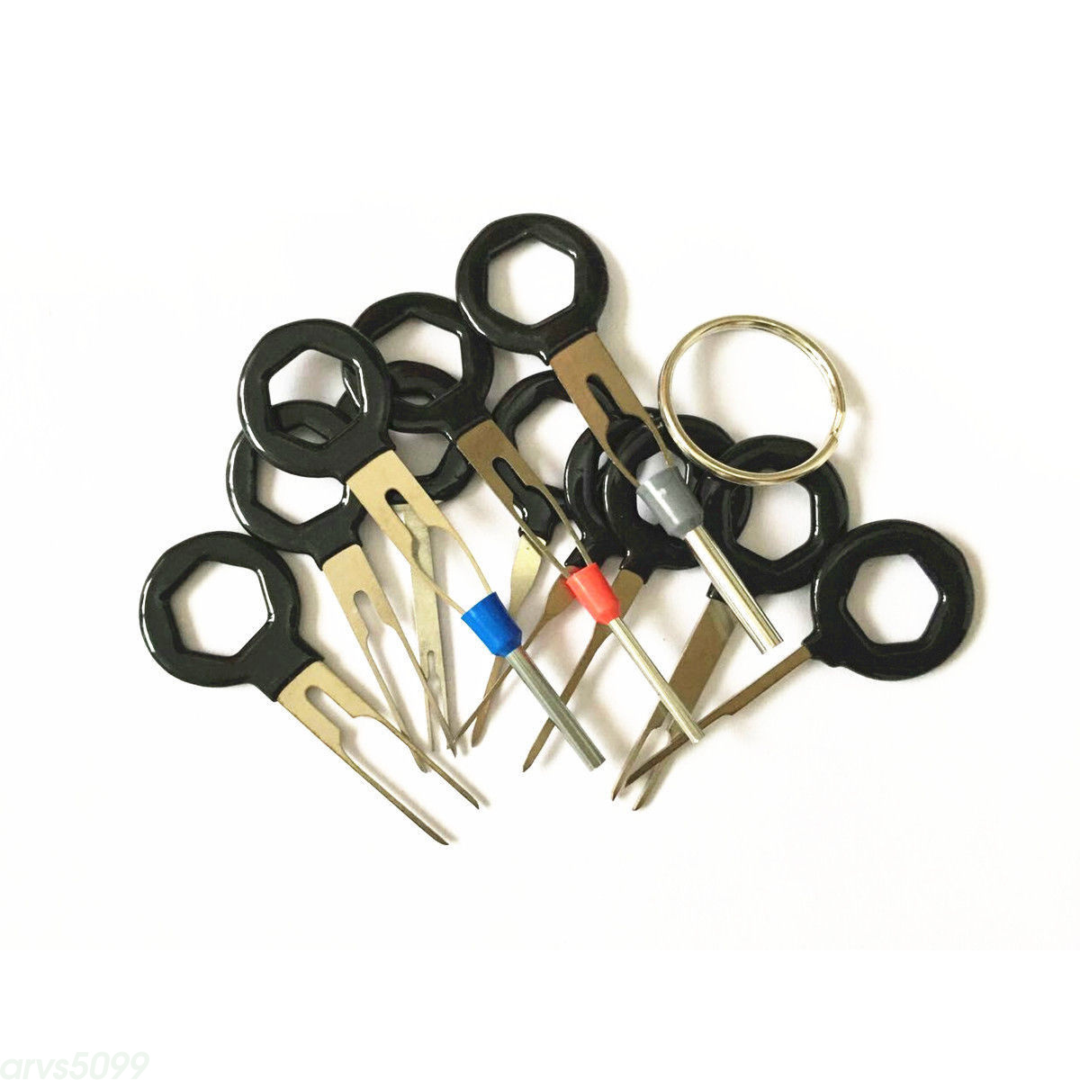 Terminal Removal Car key Tool Wiring connector Pin Release ... wiring harness connector pin removal tool 