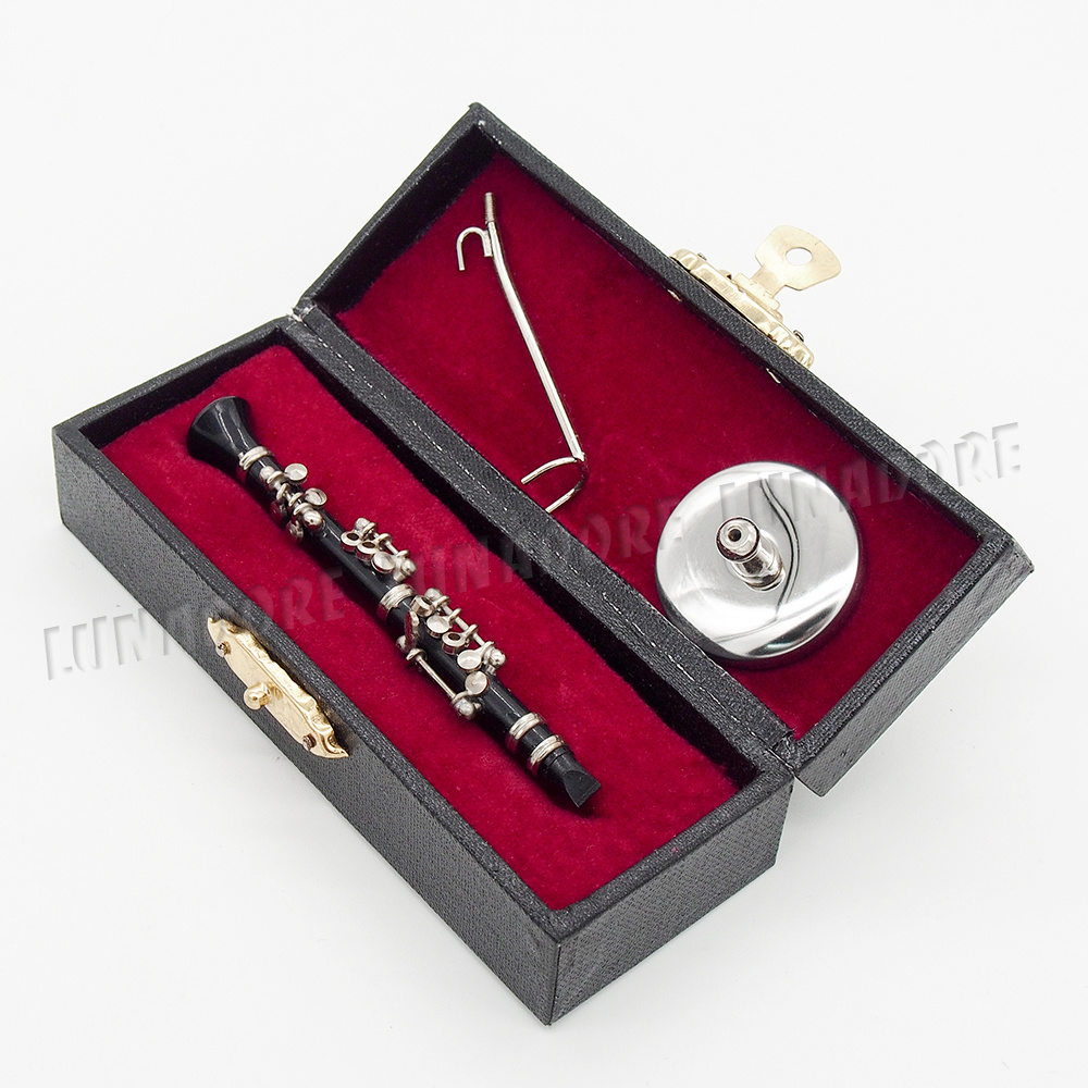 112 Black Miniature Music Musical Instrument w/ Case & Stand