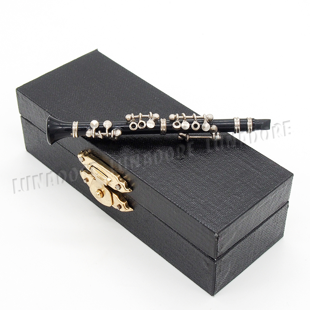 112 Black Miniature Music Musical Instrument w/ Case & Stand
