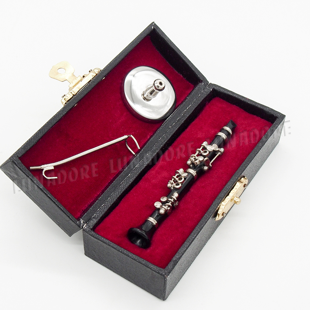 112 Black Miniature Music Musical Instrument w/ Case & Stand