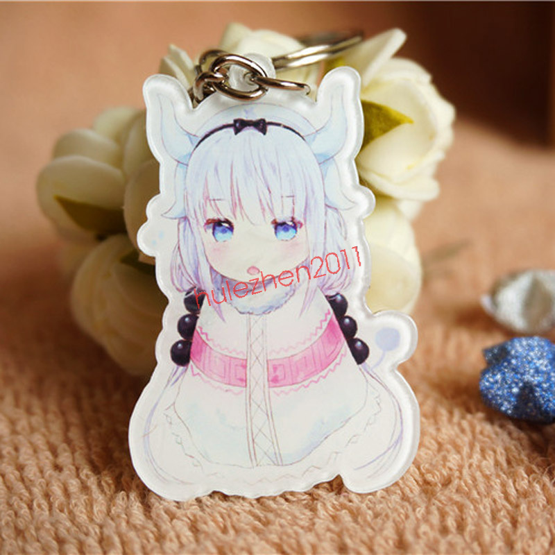 Anime Miss Kobayashi's Dragon Maid Kanna Kamui Tooru Keychain Keyrings