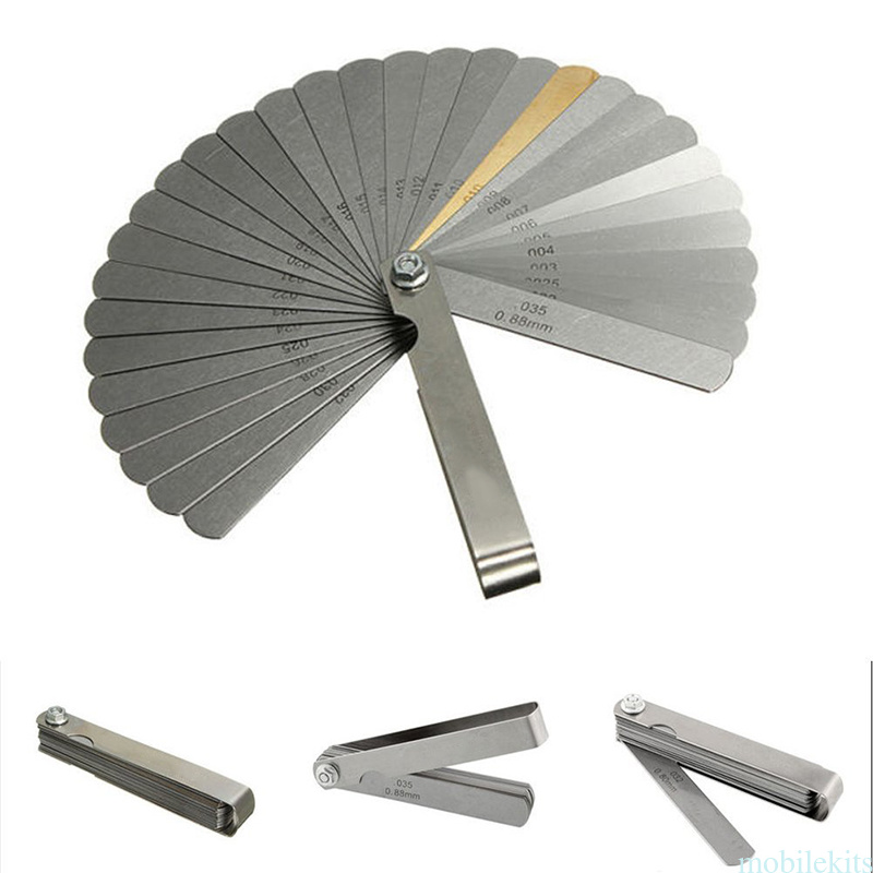 32 Feeler Gauges Blade Feeler Gauge Dual Reading Combination For Metric& SAE LM eBay