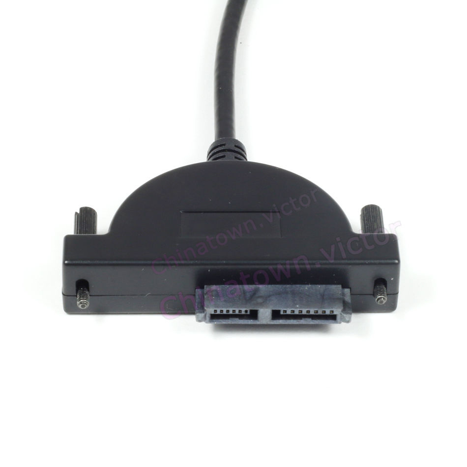 Slim SATA to USB Adapter Converter Cable For Laptop CD DVD Optical