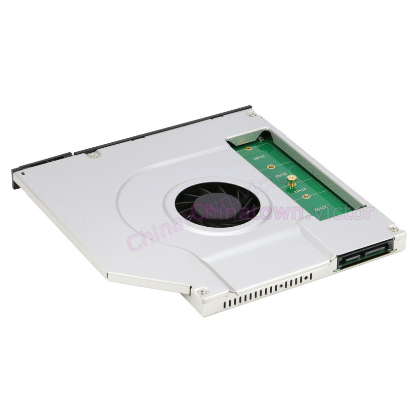 2nd adapter monitor for NGFF Laptop Caddy Fan  Adapter Bay 9.5mm For Cooling SATA HDD 605175769525  SSD 2nd  Optical eBay