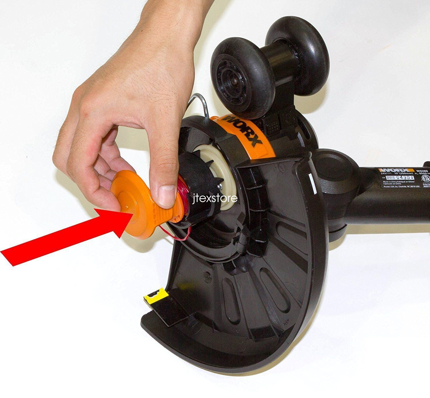 For Worx WA0010 Trimmer Spool Line(6Pack) and WA6531 Spool Cap Covers 2