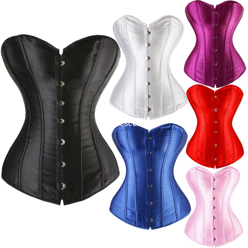 Plus Size Underbust Corset Top Womens Waist Training Corsets Bustier
