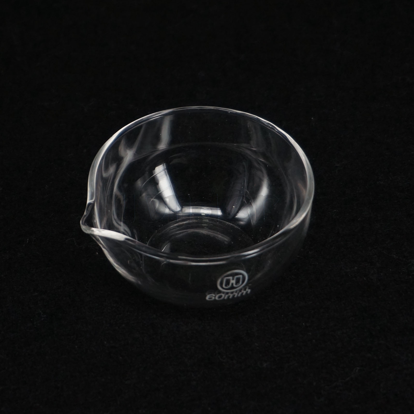 60mm Diameter Lab Glass Evaporating Dish Flat Bottom with Spout For Chemistry eBay