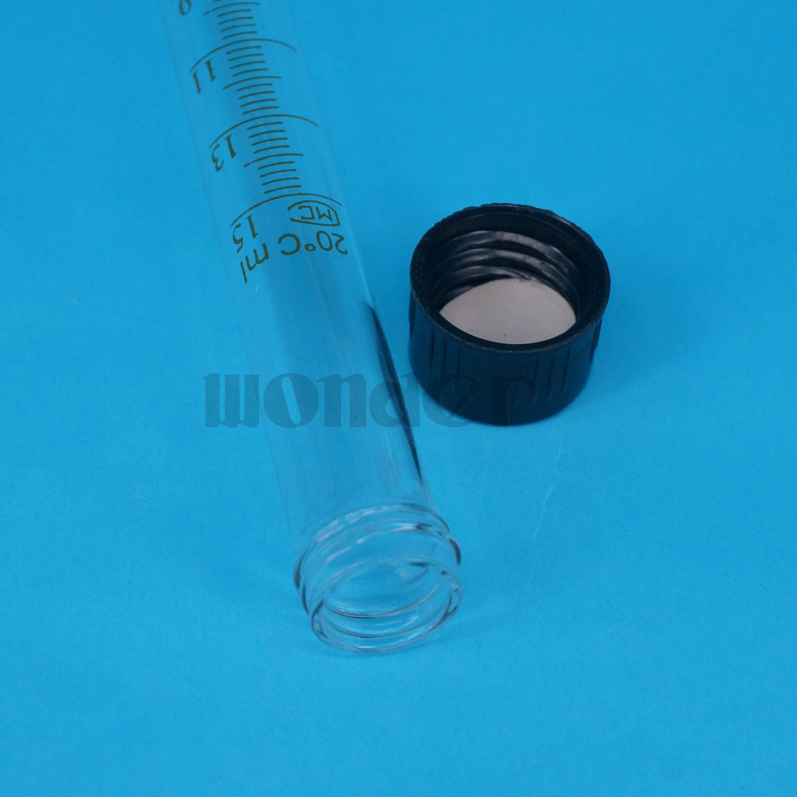 Lot(5) 15ml 16x150mm Clear Glass Test Tube Round Bottom Graduated with