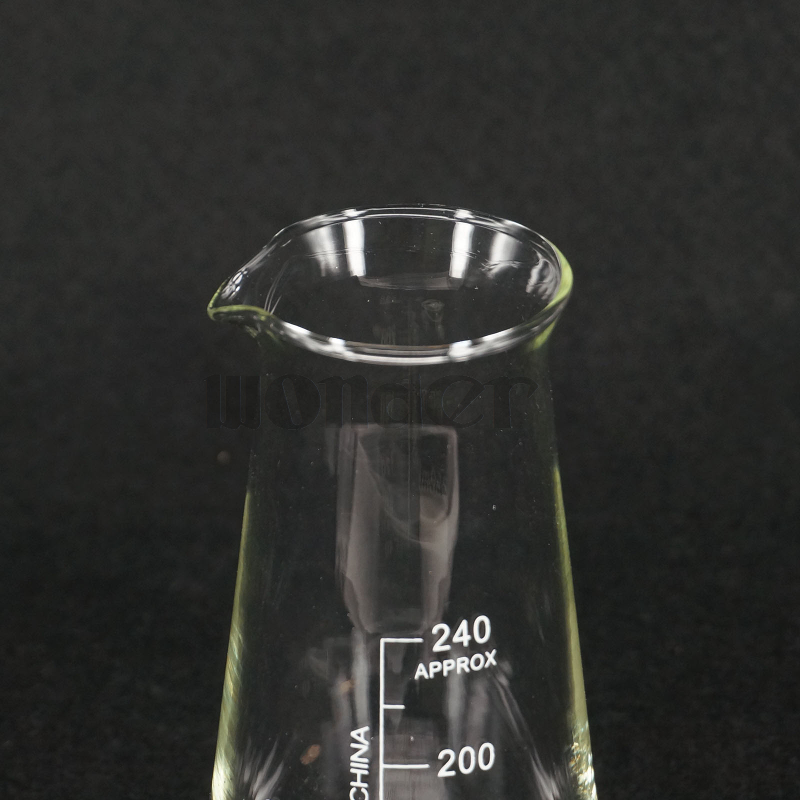 250ml Lab Boro Glass Conical Beaker With Threecorner Philips Chemistry