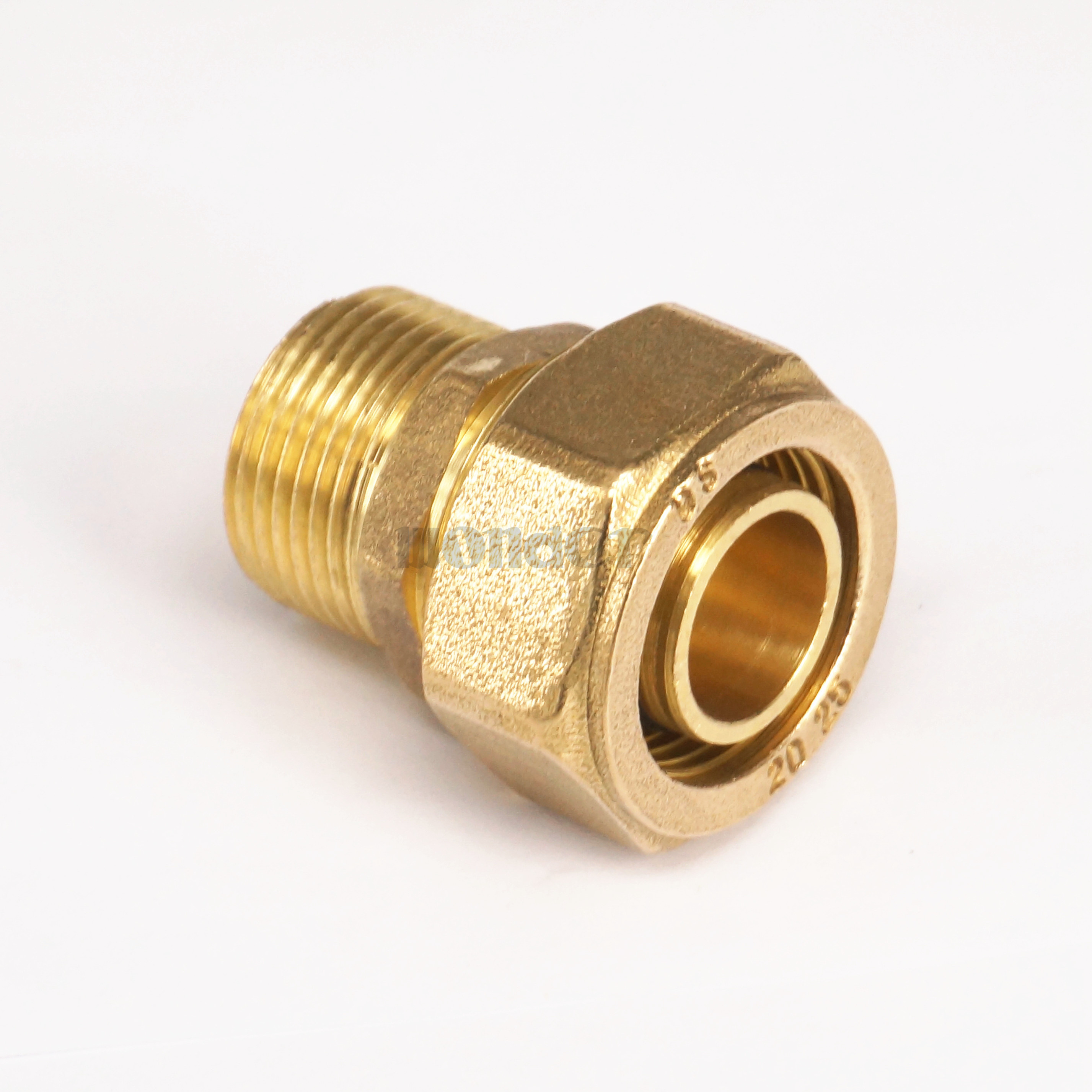 20mm x 3/4" BSP Male PEXALPEX Brass Compression Fitting Floor Heating
