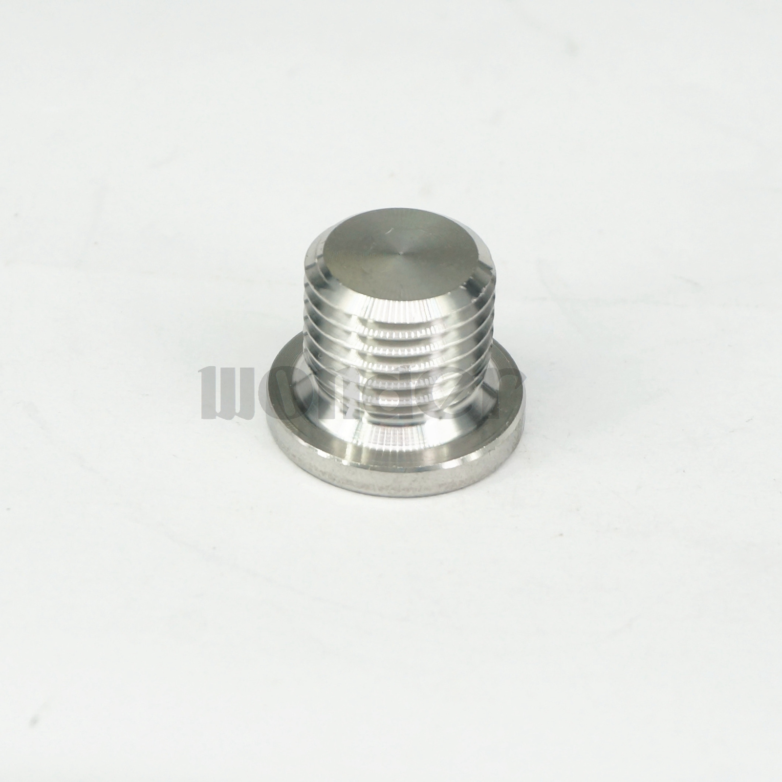 M14x1.5mm Male SS304 Countersunk End Plug With Flange Internal Hex Head