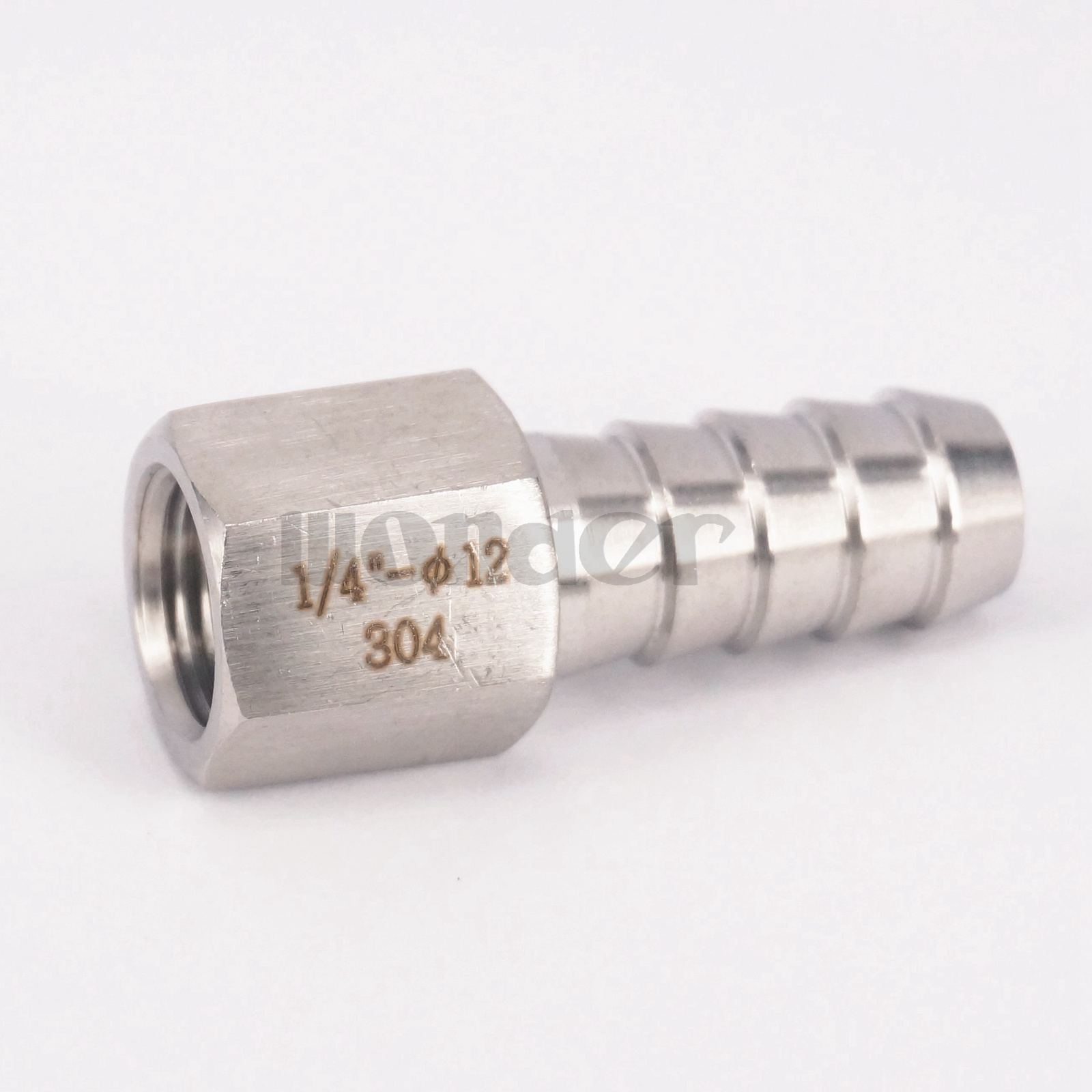1/4" BSP Female to 12mm Hose Barb SS304 Splicer Barb Hose Tail
