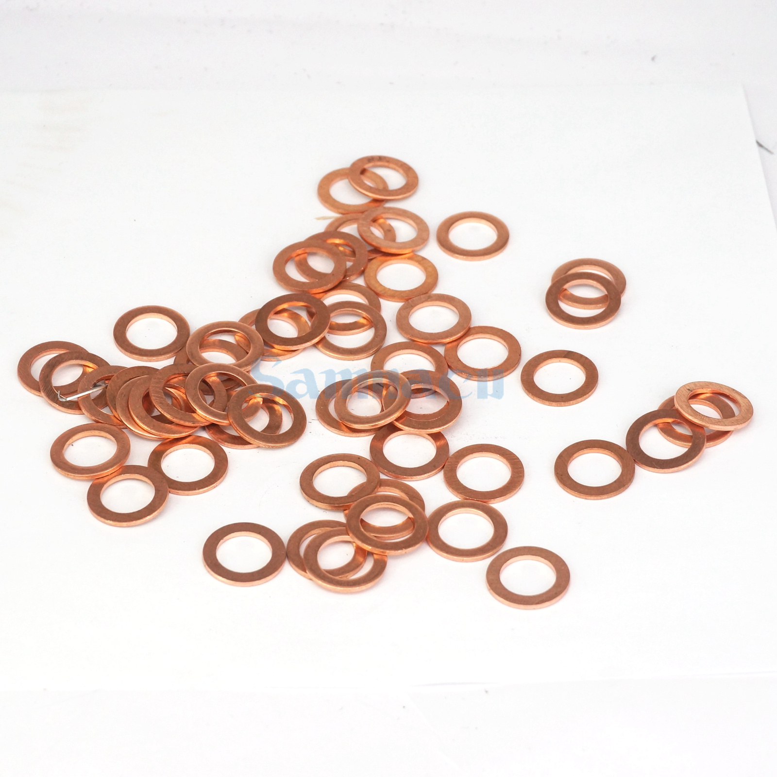 50 PCS Multiple Metric Copper flat gasket sealing ring Crush washer for boat