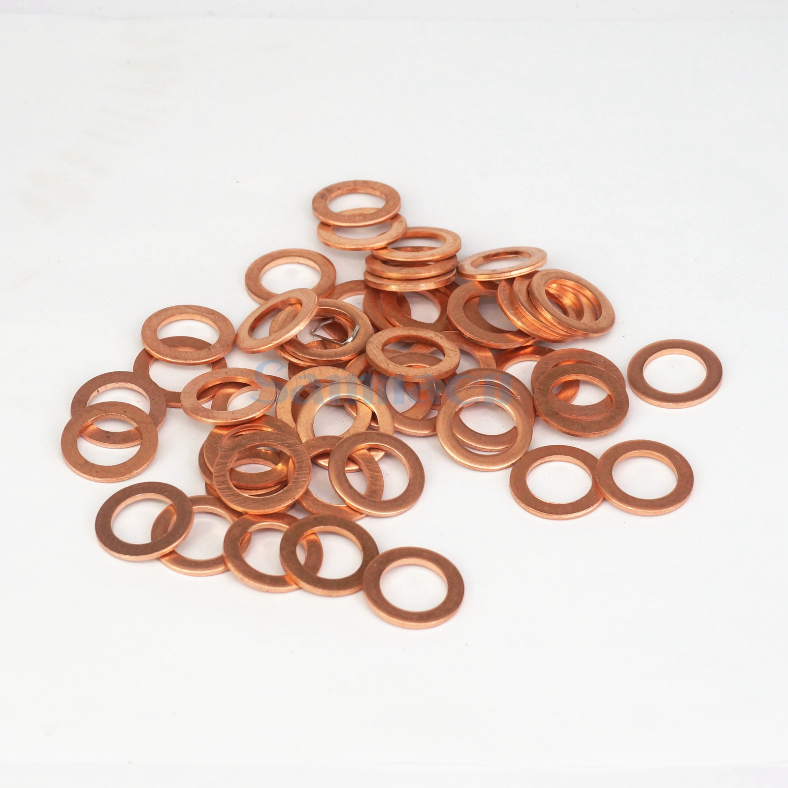 Dense Anneaux en Cuivre 6x10x1 mm 25 Pièce