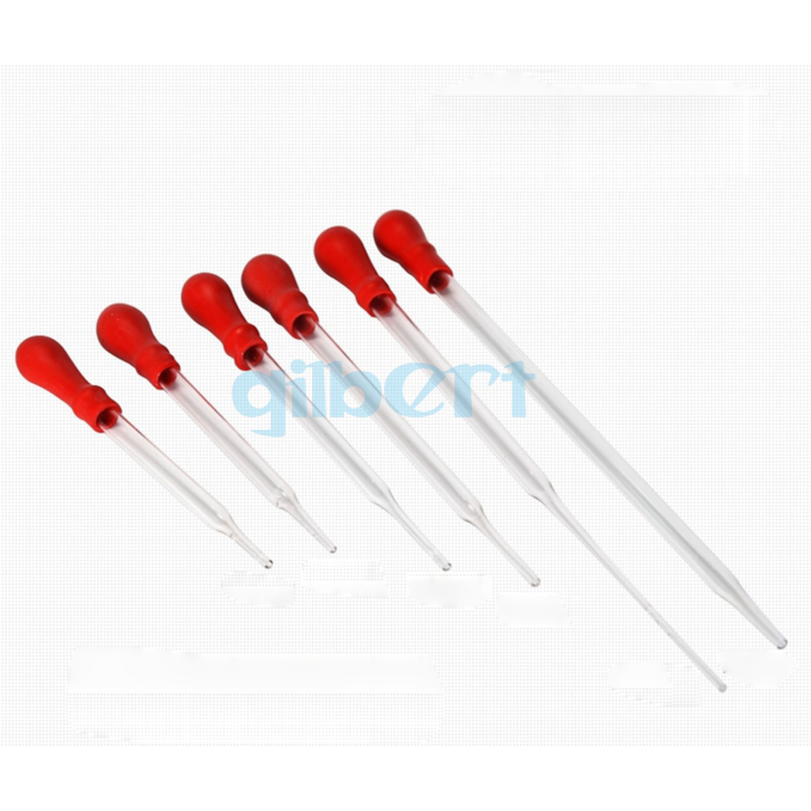 Lot5 1015cm Durable Glass Transfer Pipette Dropper With Rubber Bulb