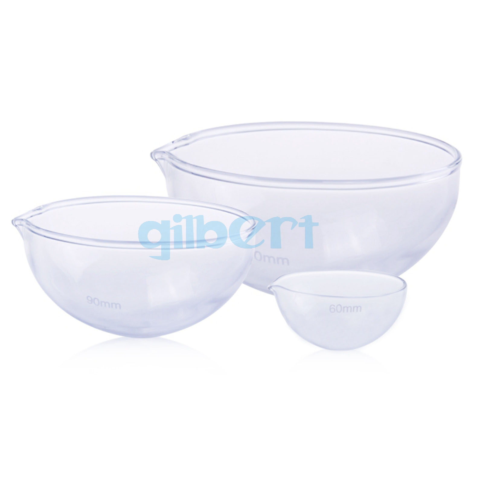 60150mm Diameter Lab Glass Evaporating Dish Round Bottom with Spout eBay