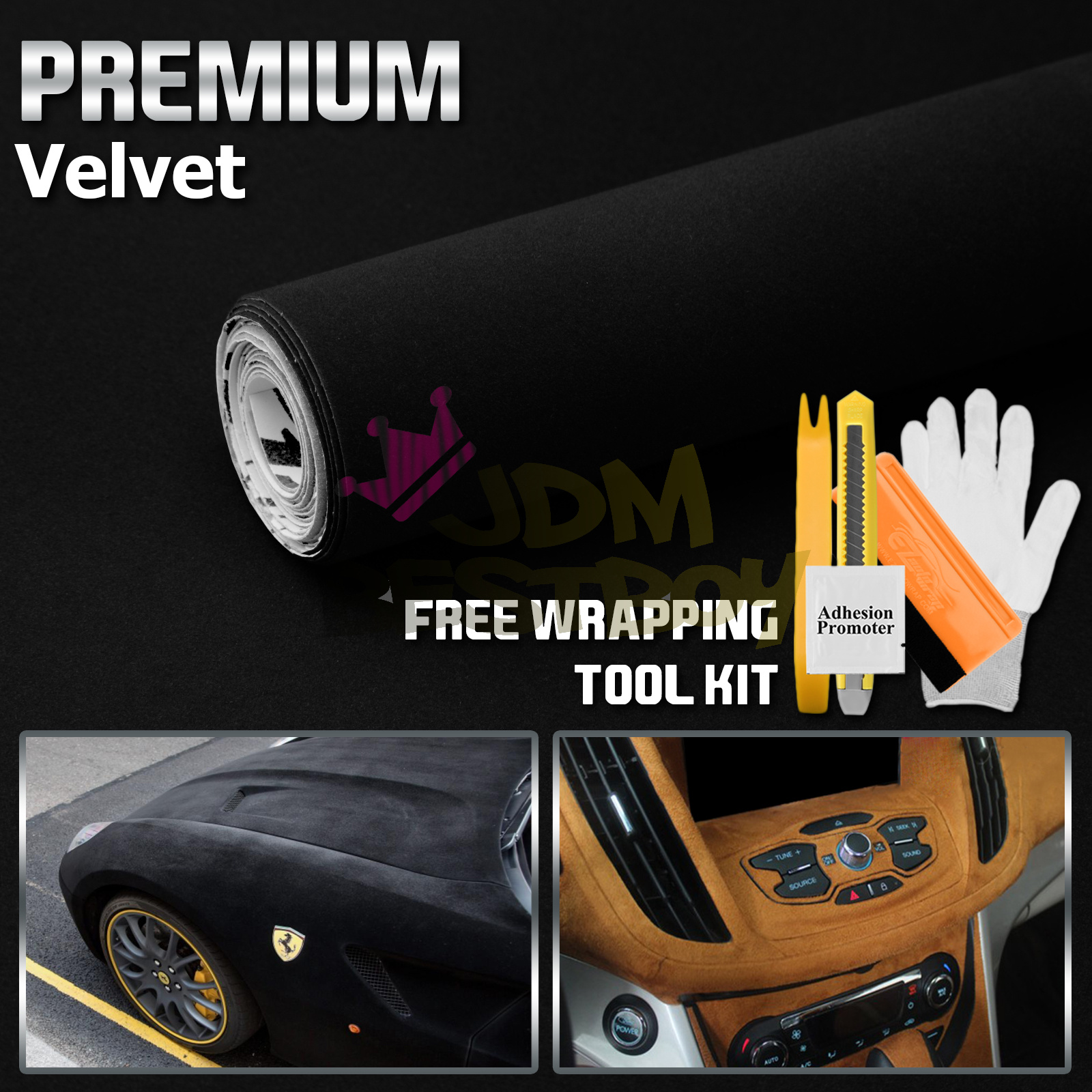 *12/"x60/" Black Leather Grain Furniture Cabinet Vinyl Car Wrap Sticker Decal DIY