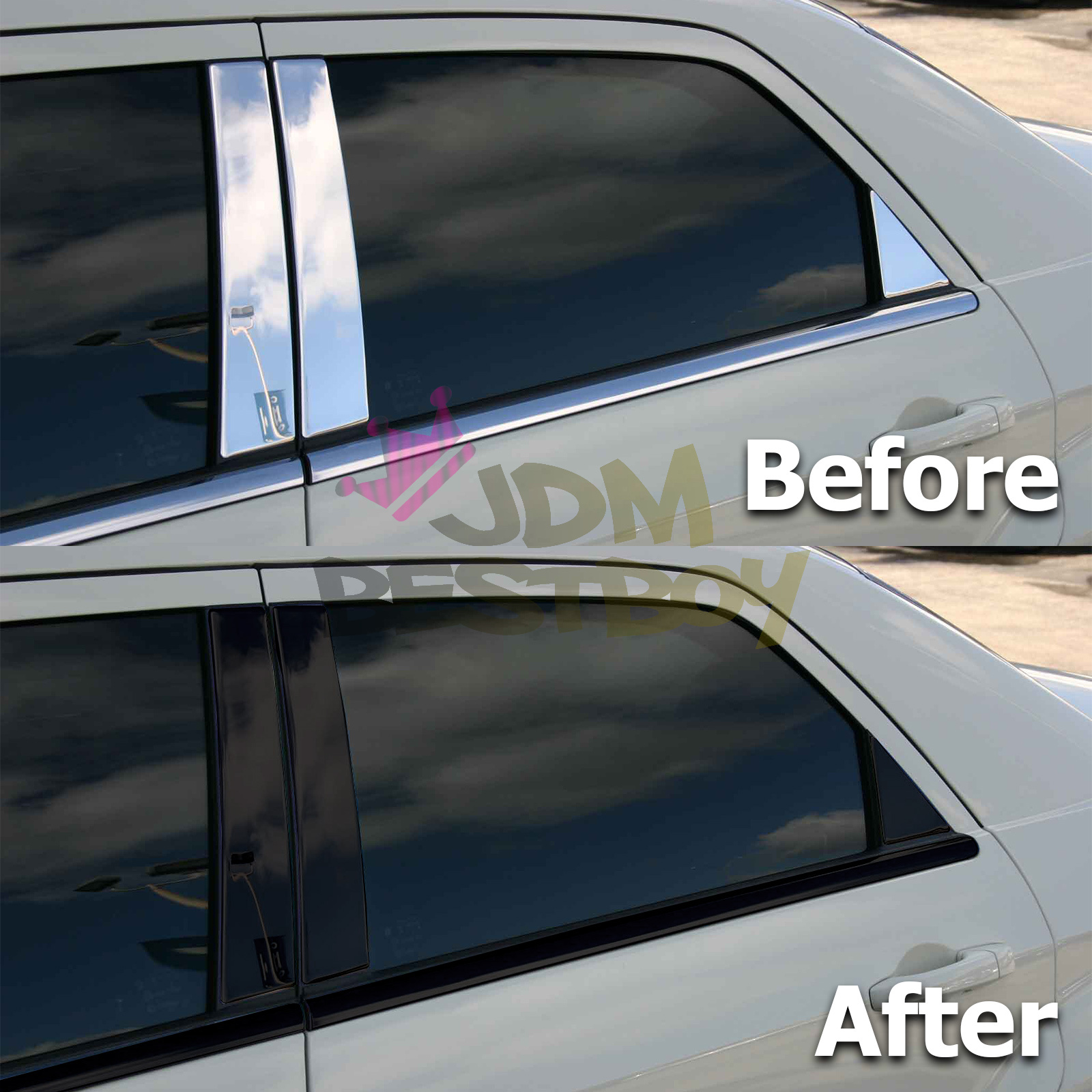 *3M 1080 Black Vinyl Wrap Kit for Black Out Chrome Delete Window Trim