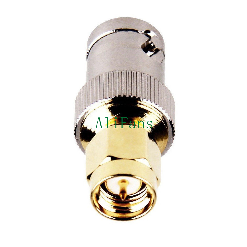 RF Coax Coaxial SMA Male Plug to BNC Female M//F Connector Radio Antenna Adapter