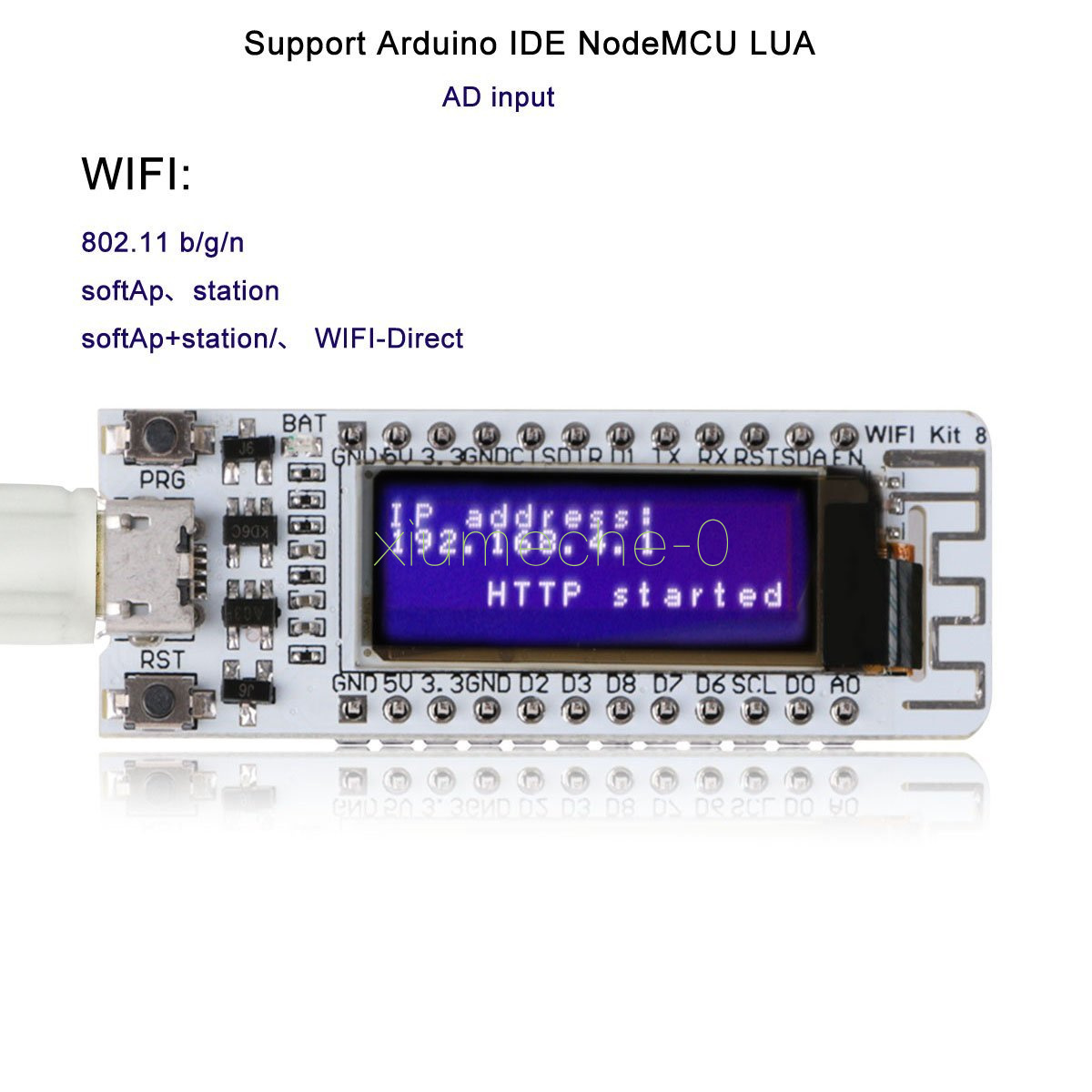 ESP8266 WIFI Chip 0.91 inch OLED CP2014 ESP8266 WIFI NodeMcu Module for Arduino
