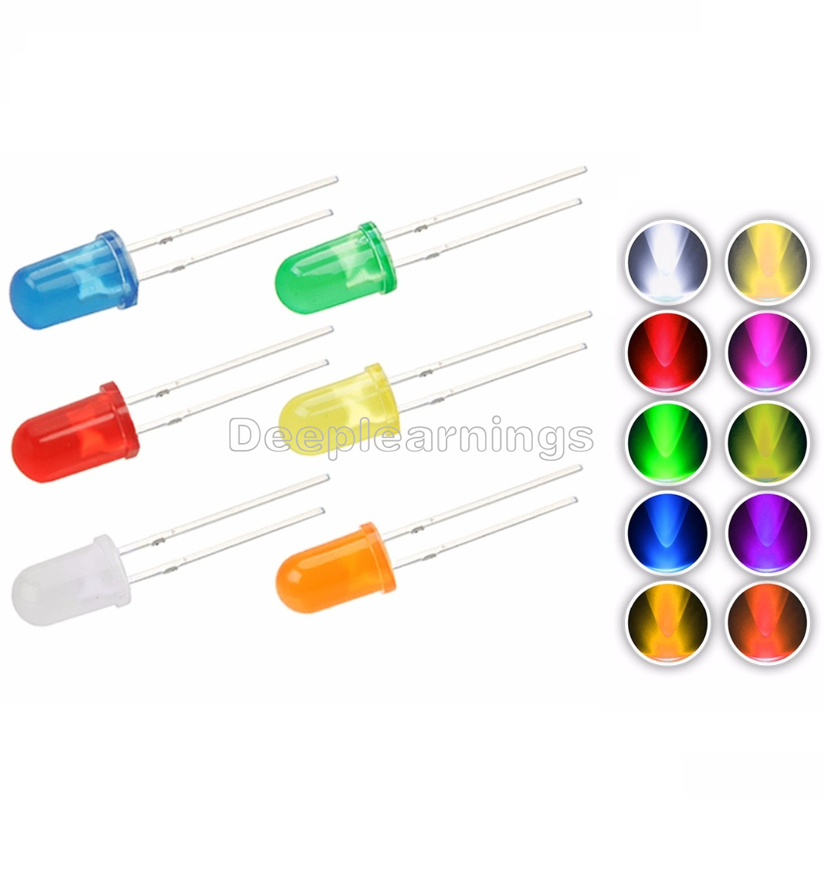 100//500//1000PCS LED 3MM YELLOW COLOR YELLOW LIGHT Super Bright