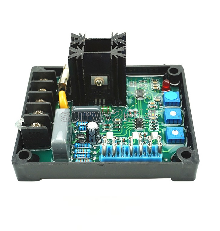 GAVR-8A Generator Voltage Regulator Universal AVR Generator Automatic Voltage Regulator with Under Frequency Protection; Soft Start Voltage Ramping