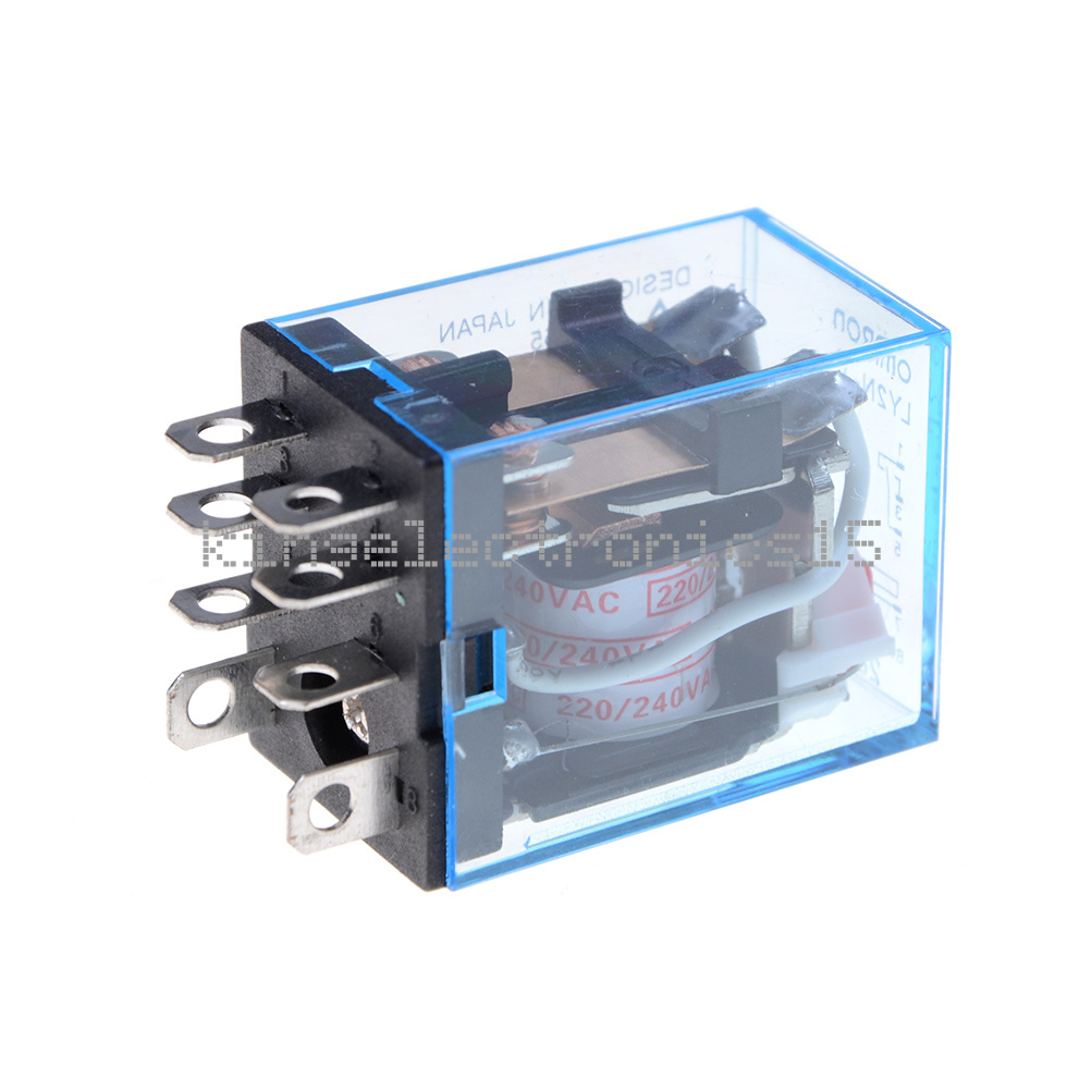 5PCS LY2NJ J LY2N LY2 AC 200V/220V 8PIN 10A 240VAC 28VDC Power Relay ...
