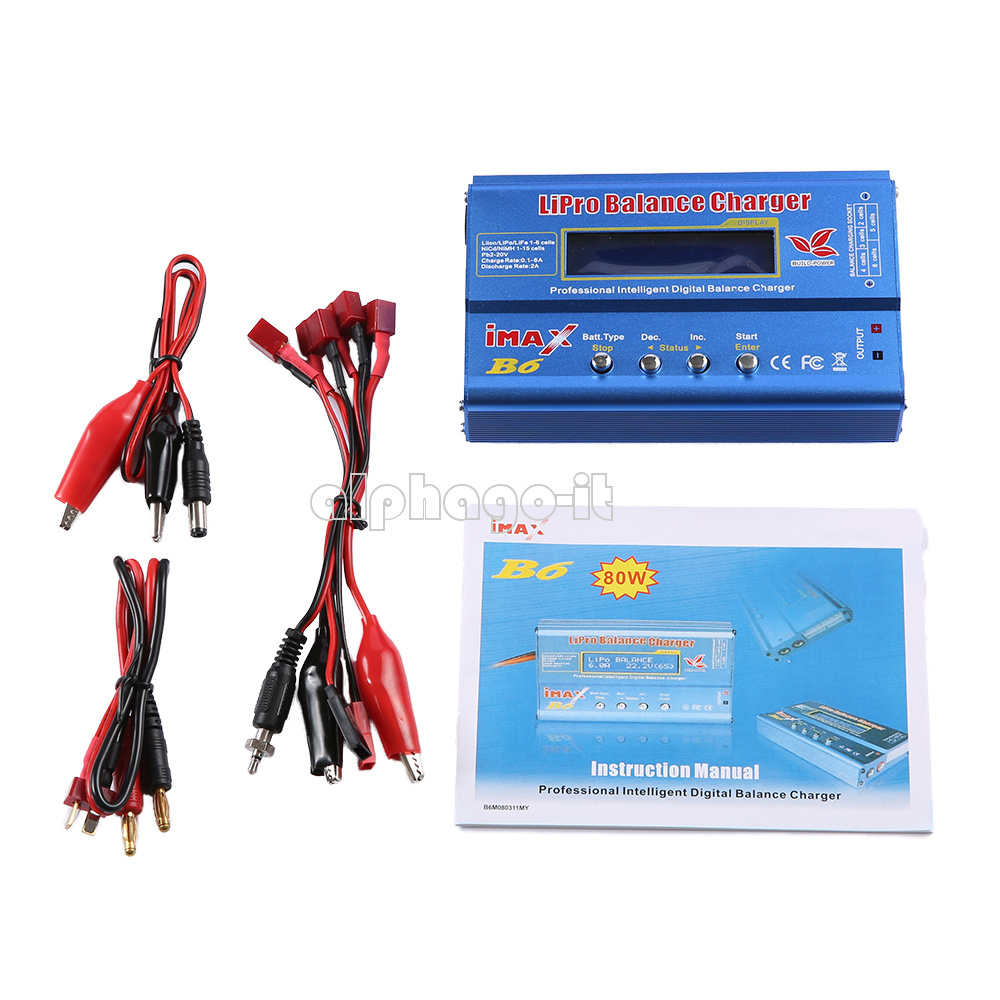 Adaptateur iMAX B6 LCD Écran Numérique RC Lipro Chargeur Batterie NiMh Balance