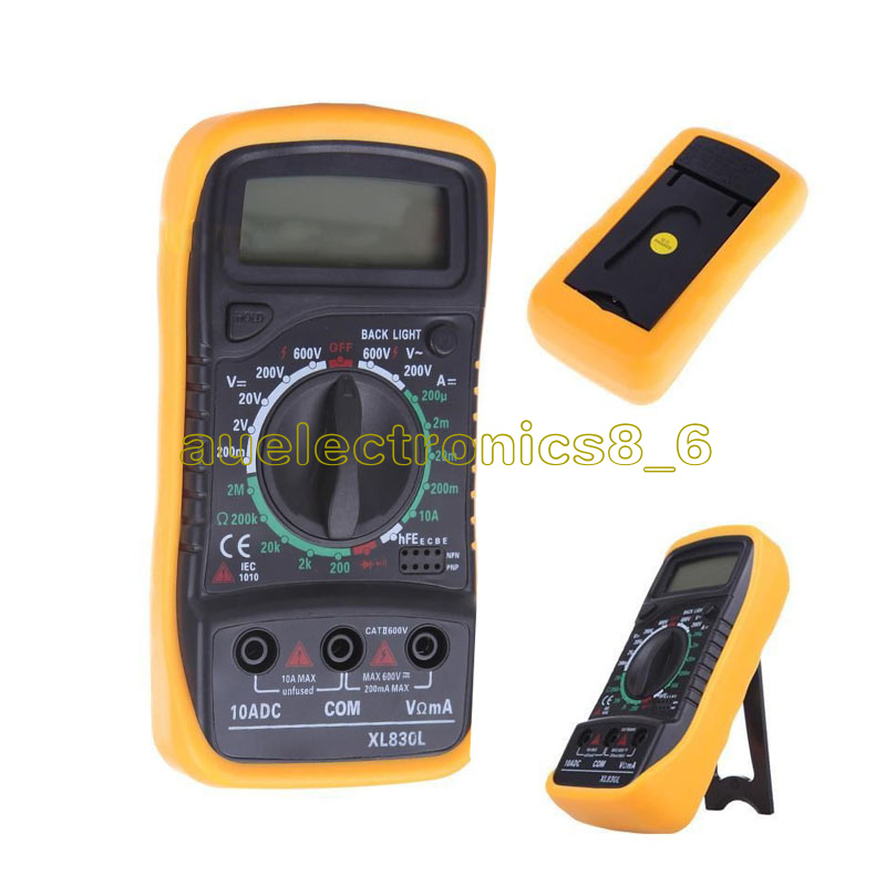 Digital LCD Multimeter XL-830L Voltmeter Ammeter AC//DC//OHM Volt Current Tester