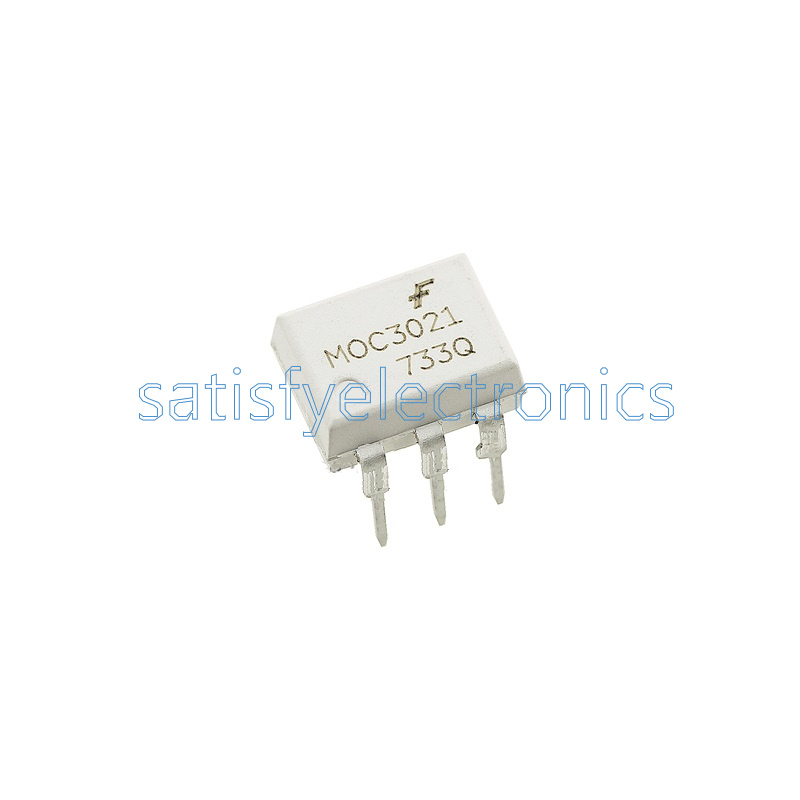 10Pcs Fairchild MOC3021 Random-Phase Optoisolators Triac Driver Output DIP-6