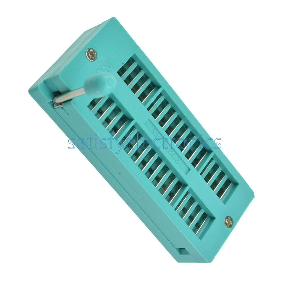2PCS 32P 32Pin 2.54MM Universal ZIF DIP Tester IC Test Socket Narrow