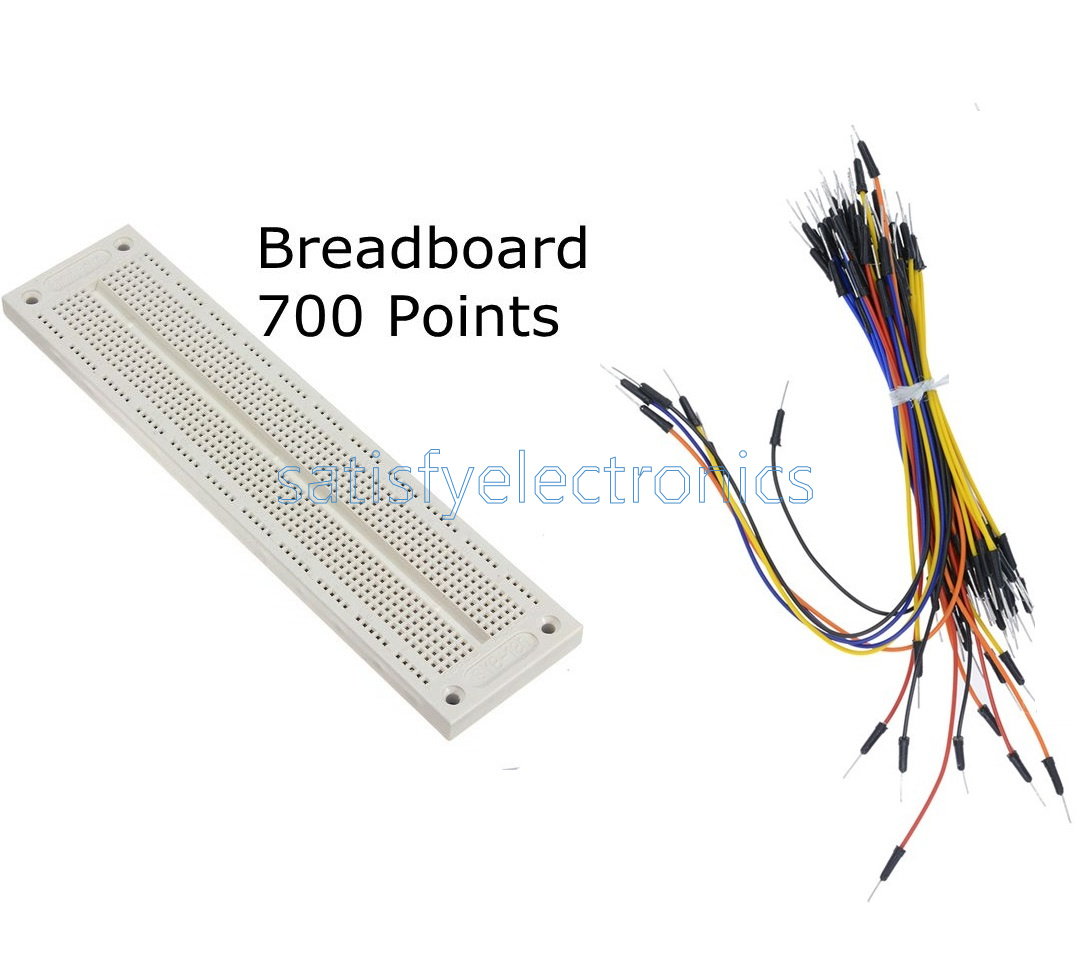 Prototype Mini Breadboard 700//830 Tie-points MB102 SYB 120 Jumper Cables Wire