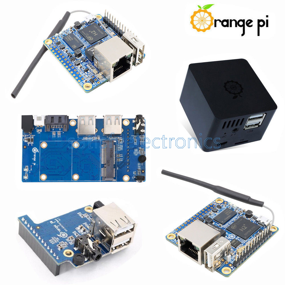 256//512MB Orange Pi Zero//Zero NAS H2 WiFi SBC Expansion Board USB Black ABS Case