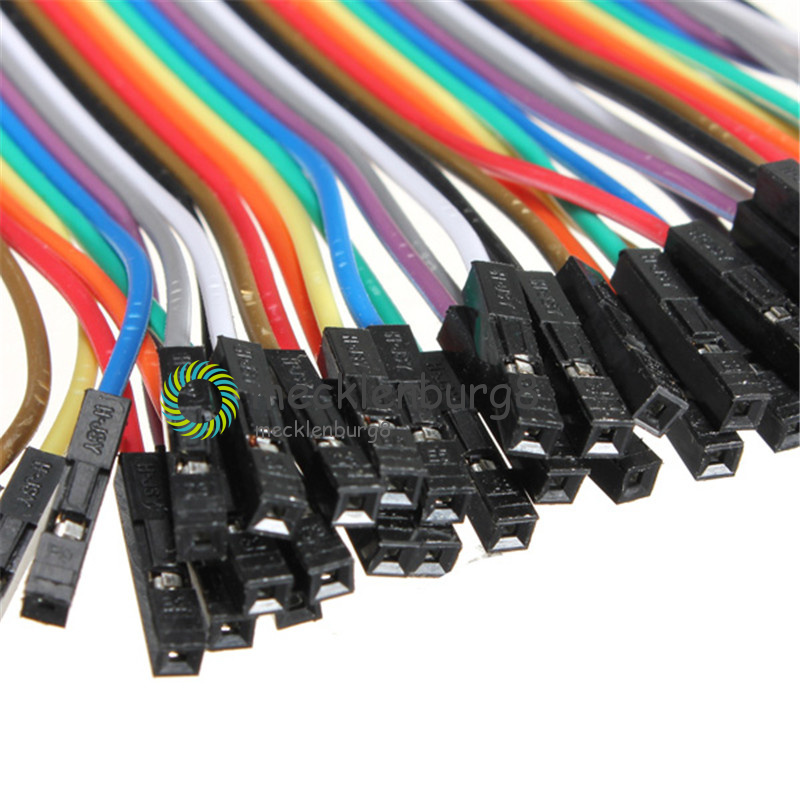40PCS Dupont Wire 2.54mm 1P1P Female to Female Connector Cable Arduino eBay