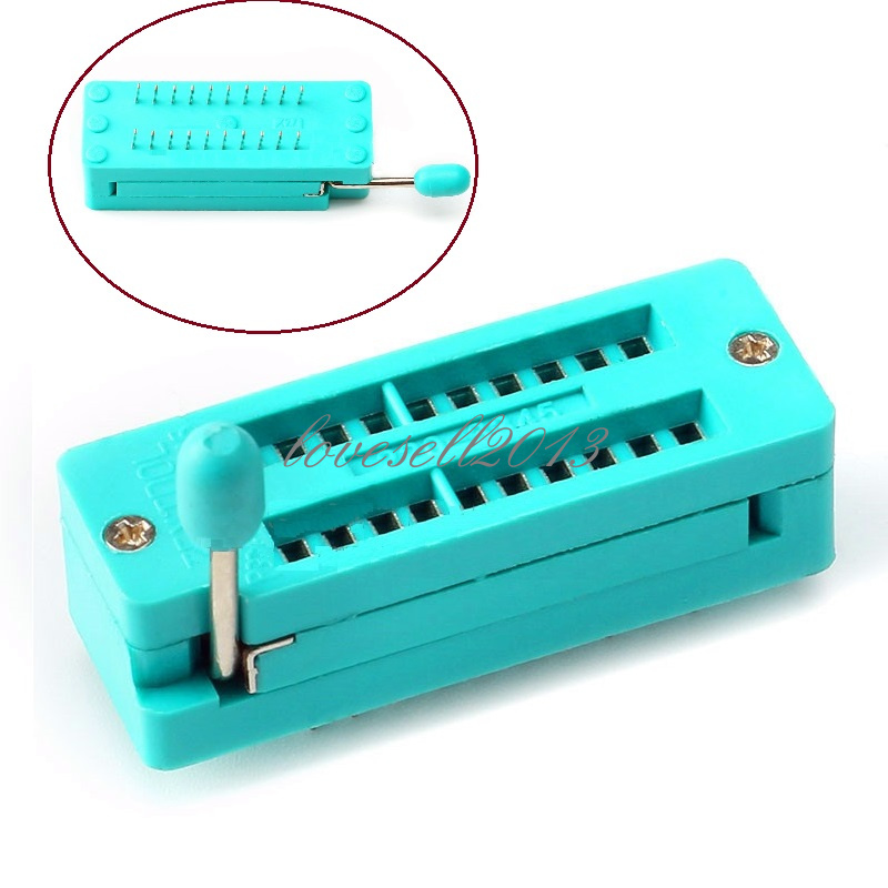 2PCS ZIF 20-pin 20 Pins Test Universal IC Socket 20 Pin DIP 2.54mm
