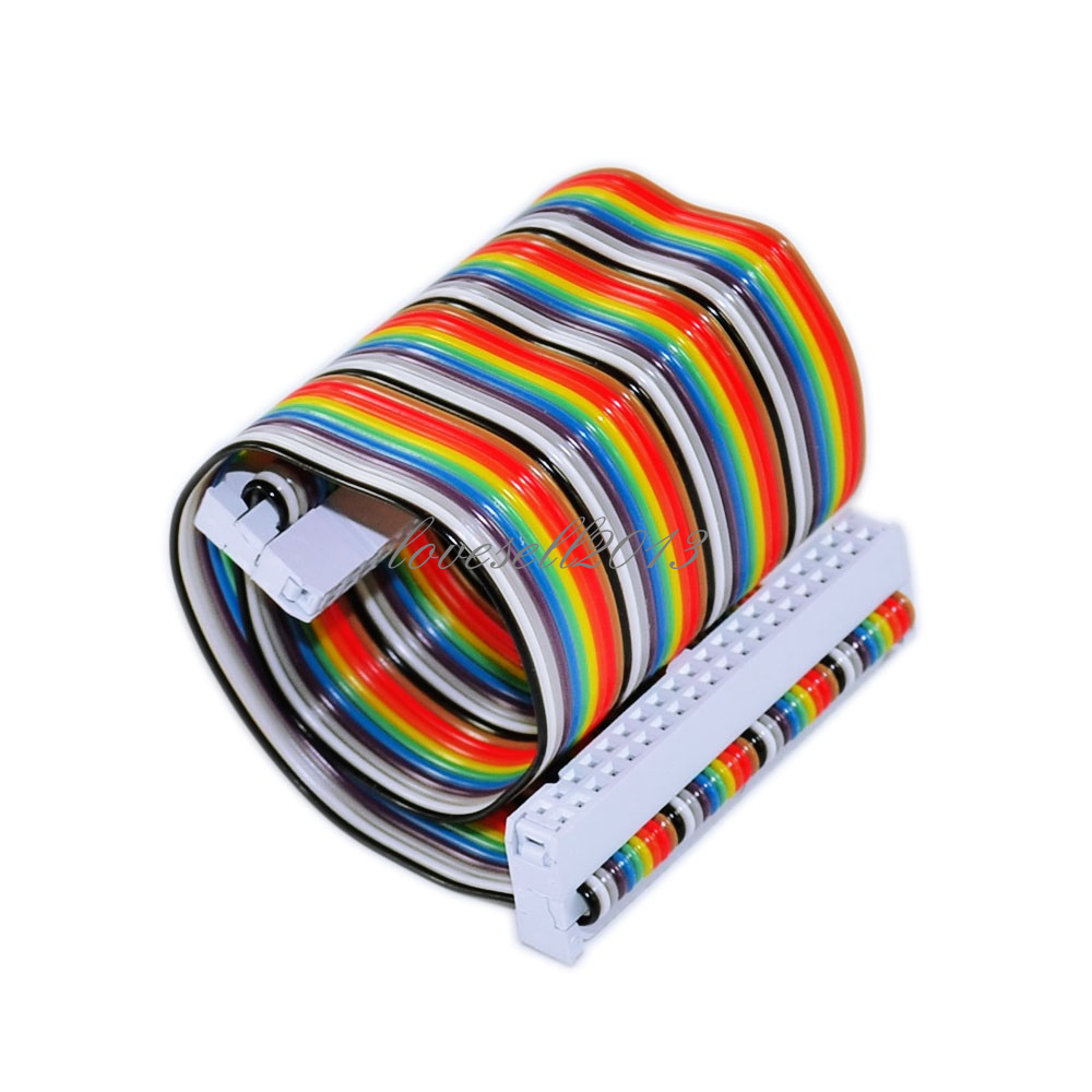 Model B+ 20cm 40 PIN Way GPIO Rainbow Ribbon Cable for Raspberry Pi Model B